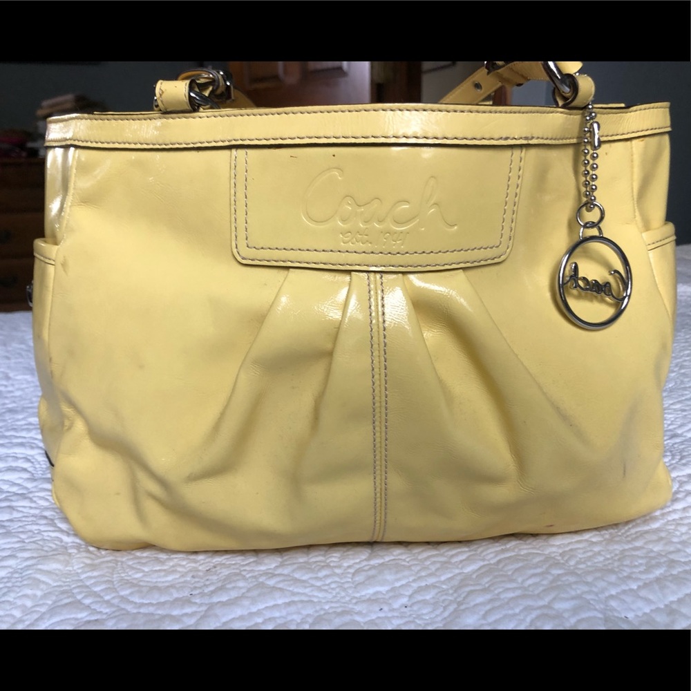 Coach Patent Leather Shoulder Bag